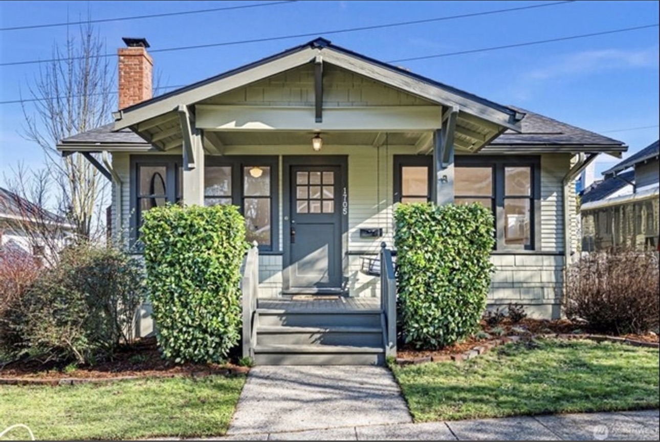 Historic 1919 North Tacoma Craftsman bungalow